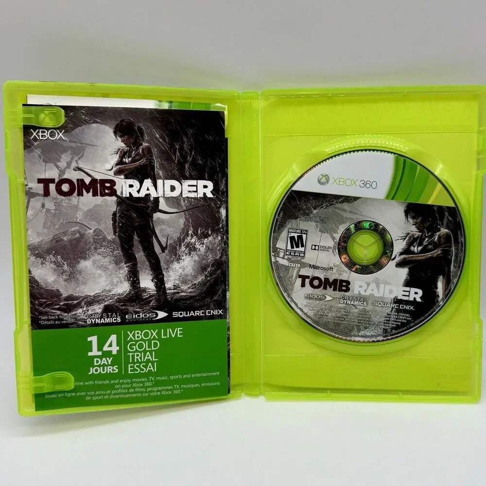 Tomb‎ Raider Xbox 360 - Complete Game Case And Manual Tested